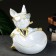 Buldog Candy Candlestone stand is white, 20x18x21cm