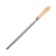 Tundra file, trihedral, steel U10, wooden handle, No. 2, 200 mm