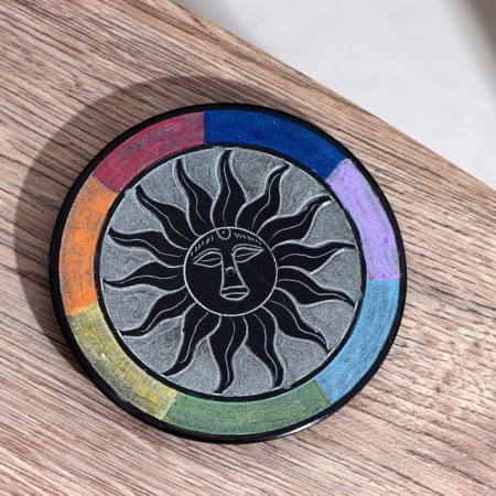 Stand of incense "Sun" stone 10 cm-1
