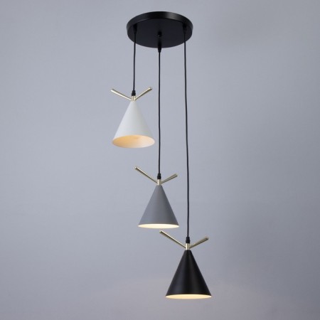 Bayerlux lamp "Scandy" 3he27 40W gray black black 26x26x26-126cm-1