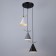 Bayerlux lamp "Scandy" 3he27 40W gray black black 26x26x26-126cm