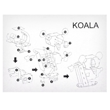 Set for creativity Sector 3d figures "Koala"-5
