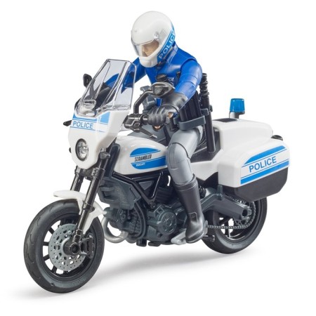 Game set SCRAMBLER DUCATI motorcycle with a policeman figure-2