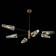 Ceiling lamp ST LUCE. SL1209.302.06. Morave. 6x40 watts, E14, 132x132x75.1 cm, bronze color, black