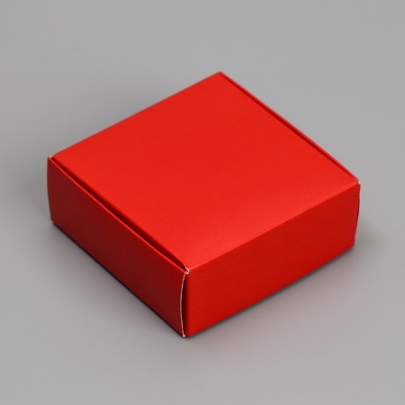 Gift box for jewelry double -sided, packaging, “red”, 7.5 x 7.5 x 3 cm-1