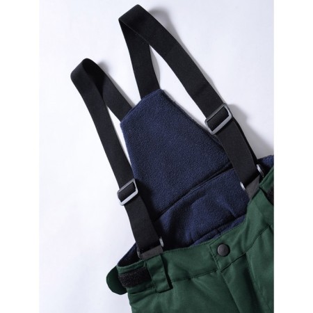 Ski pants for a boy, height 110 cm, dark green color-2