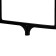 Frame with an integrated T-holder PFT-A4, black color