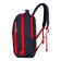 Youth backpack 39 x 26 x 10 cm, ergonomic back, Across G6, black/red G-6-3