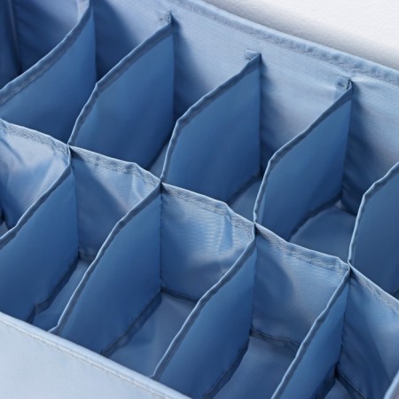 Organizer for storing linen "Comfort", 12 departments, 35 × 24 × 13 cm, gray-blue color-2