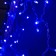 Garland "fringe" 3 × 0.6 m, IP44, UMS, transparent thread, 160 smd-led, glow blue, 220 V