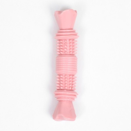 Dog toy "Spy Bone", TPR, Massage, 14 x 3.5 x 5, pink-1