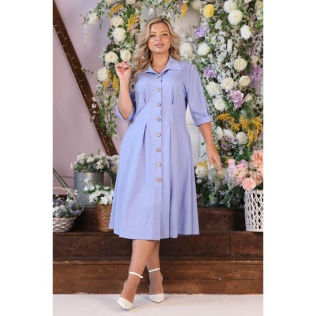Women's dress, size 52, blue color-7