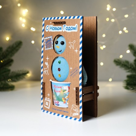 Growing gift grass grass "Convert New Year's snowman" mix-2