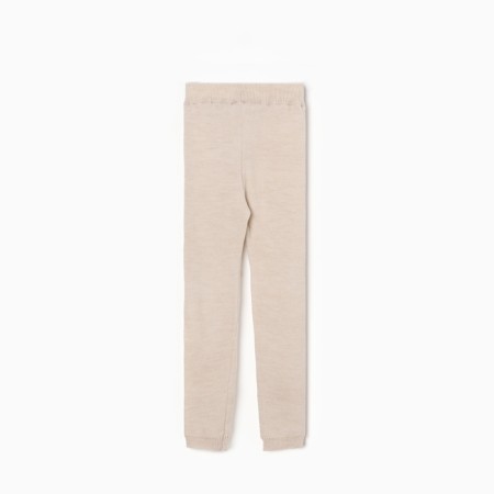 Children's pants Minaku, beige color, height 140 cm-3