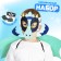 Carnival set of dragon, mask, wings