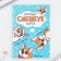 Set: A5 Frush, 8 sheets and wax crayons "Merry Corgi"