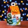 Gift box "Winter courtyard house", 9.1 x 7 x 15.7 cm