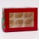 New Year. Box for 6 cupcakes with the window "Make desire", 25 x 17 x 10 cm, packaging