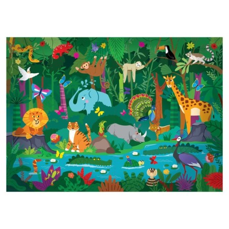 Book with luminous stickers "Night Jungle", 40 stickers, 4 p.-1