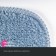 A set of mats for the bathroom IDDIS, 65x45 cm, 45x45 cm, microfiber, blue color