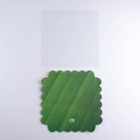 Cookie box, confectionery packaging with PVC lid, “eco”, 21 x 21 x 3 cm-5