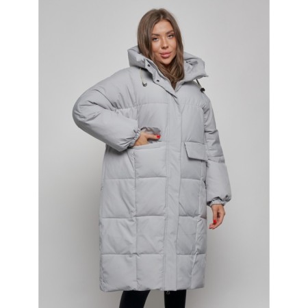 Coat insulated winter female, size 46, color gray-8