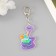 Acryl keychain "Snakes with lemonade in a glass circle" 5.8x3.8 cm