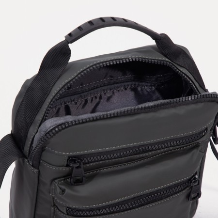 Male bag, khaki color-5