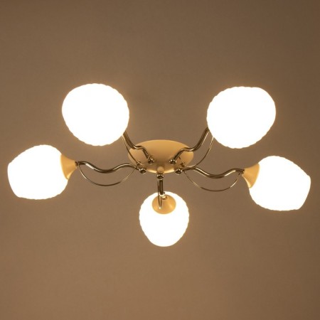 Chandelier "Eliya" 5he27 40W Belo-chromovy 49x49x18 cm Bayerlux-2