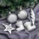 Set of jewelry plastic 32 pcs "Gloss with boots" silver
