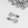 Automatic lock for lightning "Spiral", No. 7, decorative, 10 pcs, Nickel color