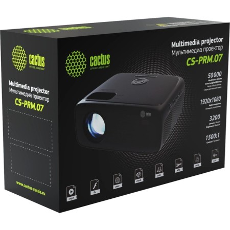 Projector CACTUS CS-PRM.07wt.full HD LCD 3200LM LS 320LM ANSI (1920x1080) 1500: 1 Lamz resource 107627-7