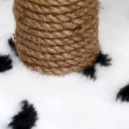 House for cats with a claw "Round with a site", 52 x 52 x 95 cm, Dalmatian-7