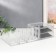 Organizer Casket Plastic 2 Boxes Transparent 9x15x30.5 cm