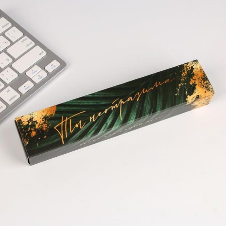 Gift handle in the case "You are irresistible", metal gold-4