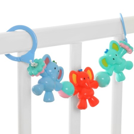 Stretching to a stroller/crib "Elephant", 3 toys, color mix, crush me-6