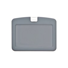 Badge horizontal, external 100x79 mm, internal 85x54 mm, silicone, gray
