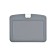 Badge horizontal, external 100x79 mm, internal 85x54 mm, silicone, gray