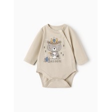 Body for a boy with a long sleeve, beige color, height 74 cm