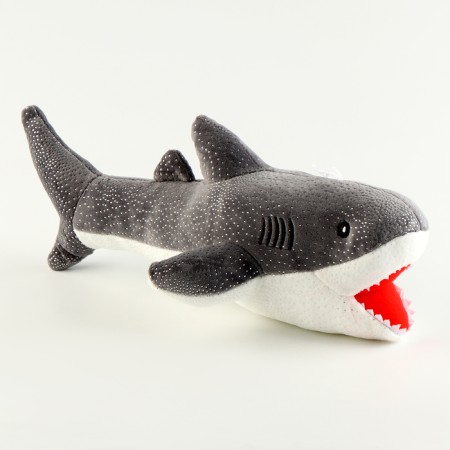 Soft toy "Shark", 35 cm, color gray color