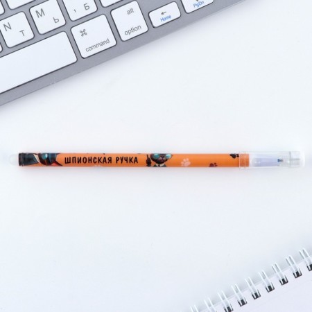 PEC PLACE WRITE-WRITIRY WITH THE COVER "Spy HANCHE", Blue Paste, Gel 0.5 mm-2