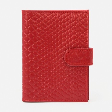 The covers on the button, for auto documents and passports, red color