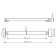 The shower curtain is a Wasserkraft D392 shower, stainless steel, white