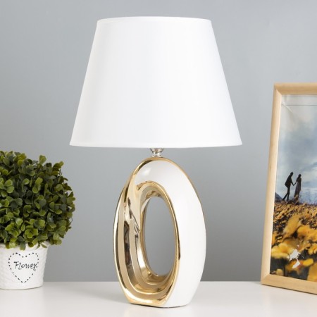 Catherine desktop E14 40W white-gold 25x25x40 cm Risalux