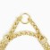 Collar - half -storage of two -rowing metal, 40 cm, wire thickness 2 mm, golden