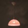 Lamp Bayerlux cap "Rocell" 1 lamp E27 40W White-pink d.250