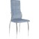 Farini Metal Metal Metal Carrier/Velur, Chrome/Blue 46x52x99 cm