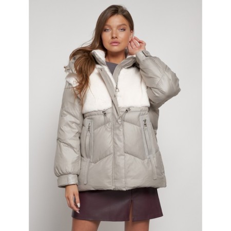 Winter jacket, size 46, light brown color-8