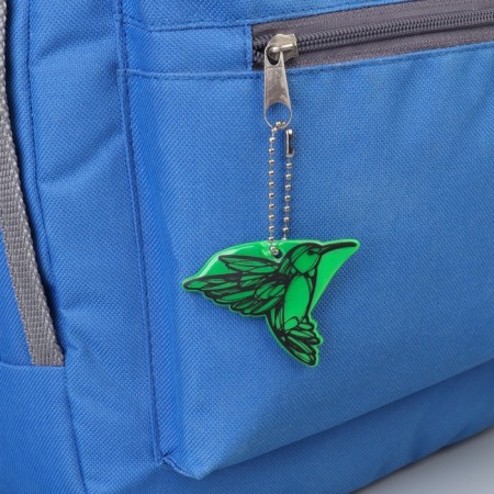 The reflective element "hummingbird", bilateral, 5.2 × 5.5 cm, color mix-1