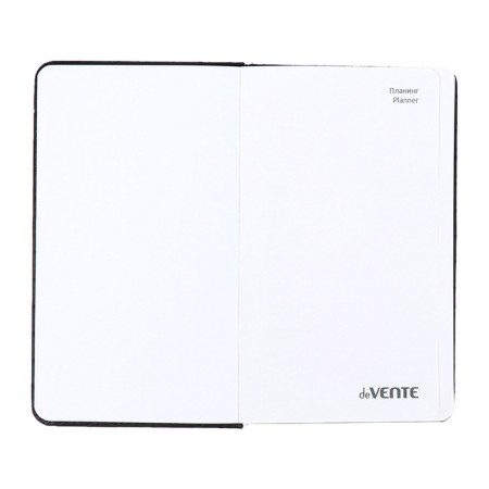 Planing pocket incomparable 80 sheets, 100 x 170mm, Devente.elizabeth, a solid cover of leatherette with foam, Slocation, Block 70, Black-7